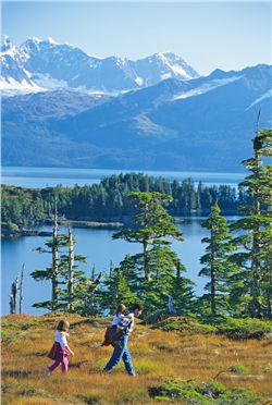 Family Hiking, Prince William Sound