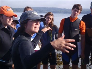 Jane teaching students