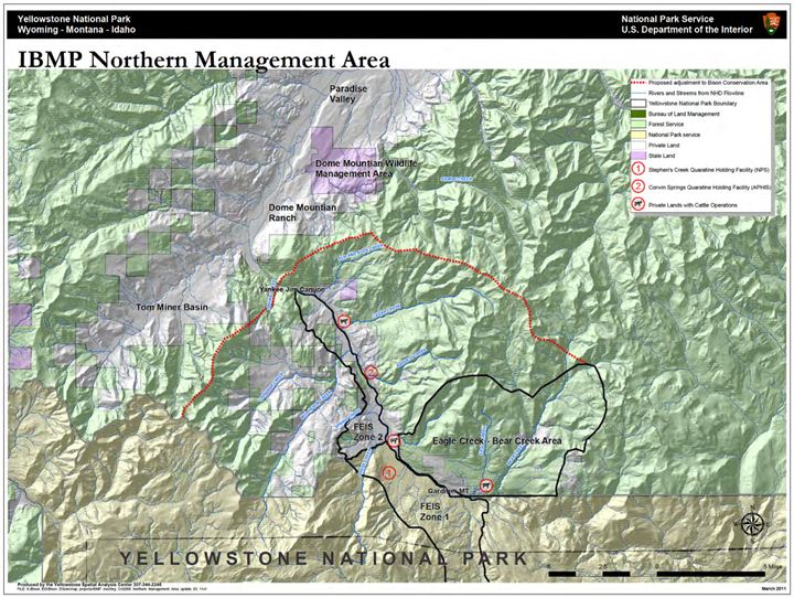 Map of Bison Conservation Area