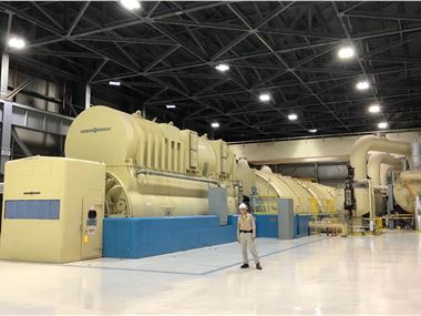 One of two General Electric power turbines at Plant Vogtle Units 1 & 2.