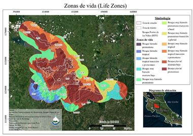 Fig. 8. Map of Holdridge Life Zones in study area.